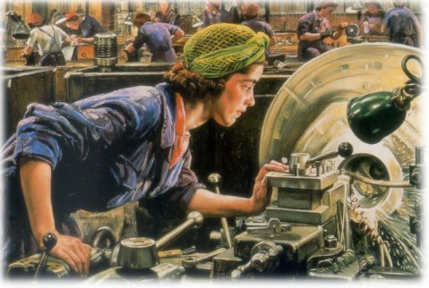 An Image of Rosie the Riveter