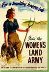 Home Sweet Home Front - 'Women's Land Army (WLA)' Image - Click on image to enlarge!