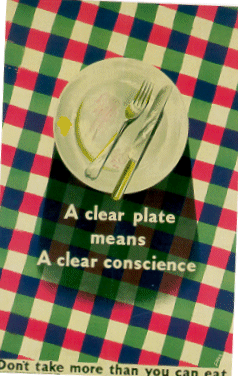 An Image of a Poster also Reminding People not to Waste Food in the Wartime Kitchen!
