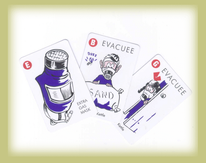 An Image Displaying a few Cards from the Popular 'Game of 'Vacuation'