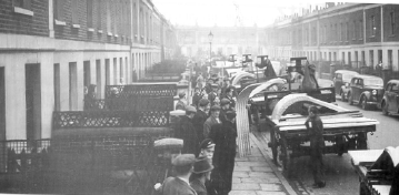 An Image of Residents Receiving their Anderson Shelters in Early 1940